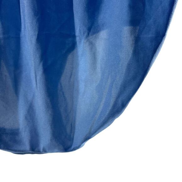 Shimmering Shiny 100% Nylon Panty Panties Briefs Granny Style Blue Women Size 6 - Picture 2 of 7